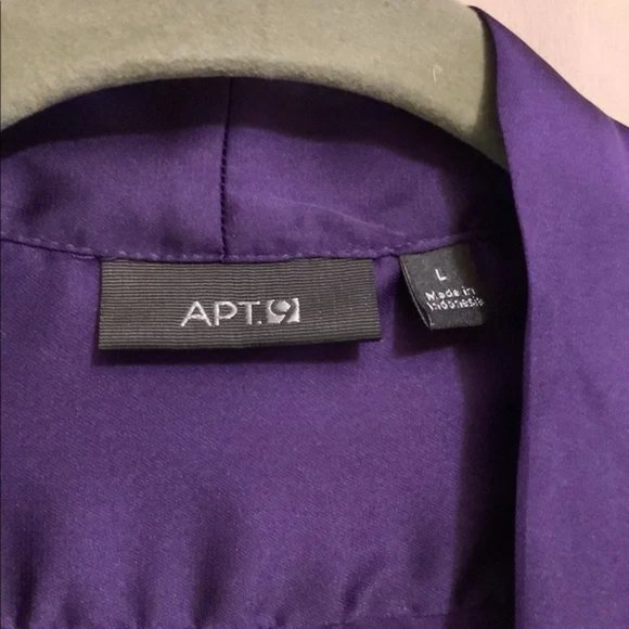 Apt 9 Purple cross front blouse - Picture 5 of 7